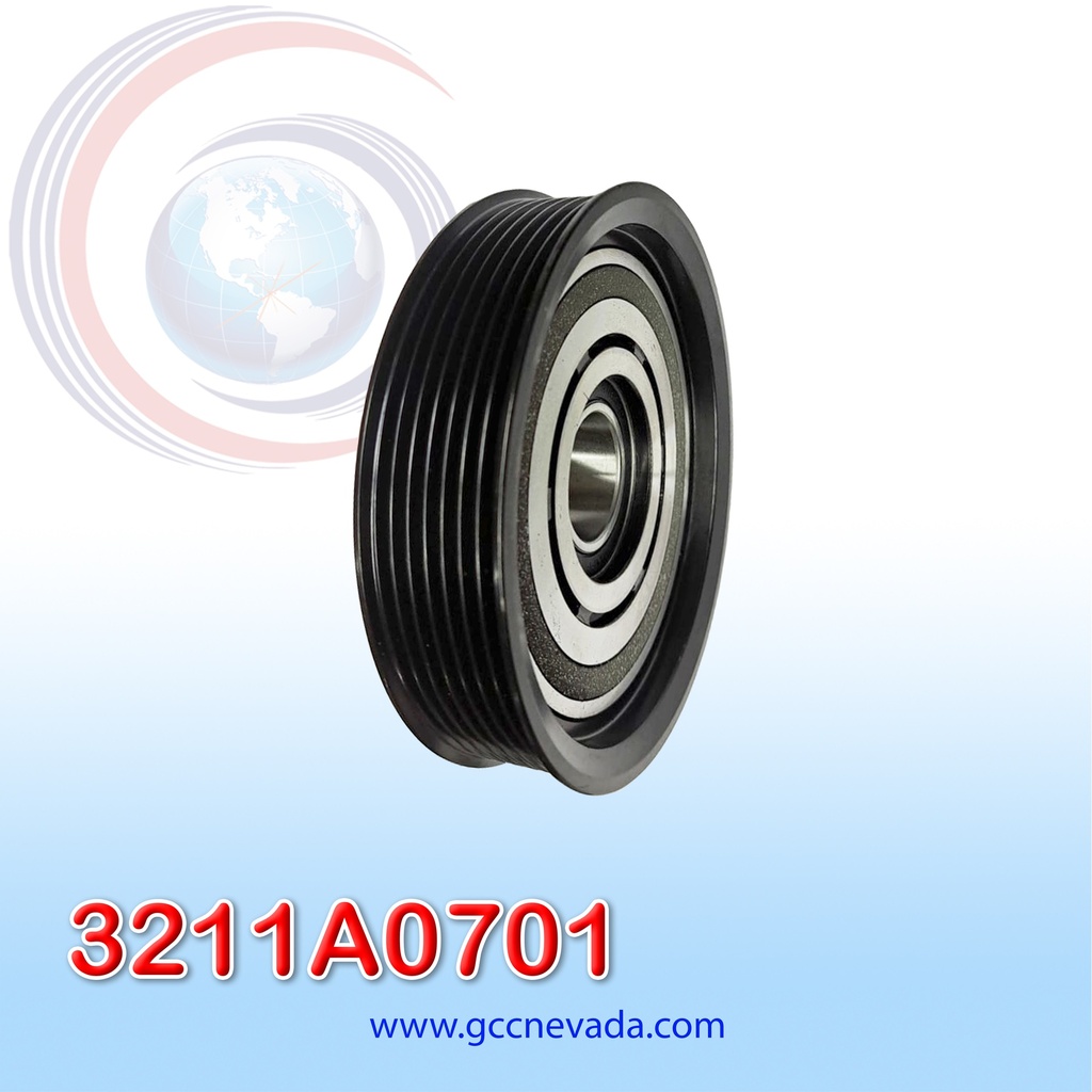 POLEA P/CLUTCH JEEP GRAND CHEROKEE AÑO 98/03 10PA17C 7PK CON ROLINERA NEVADA ASIA                                       