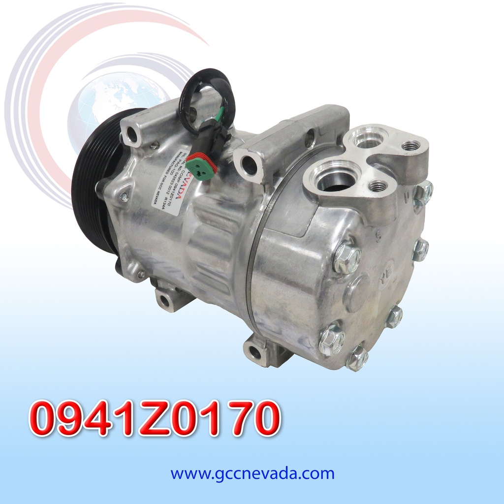 COMPRESOR 709 SD7H15 SCANIA G410 AÑO 20/21 TOMA VERTICAL MUFFLER R-134-A T/P 8PK 120MM 24V 8295 NEVADA ASIA