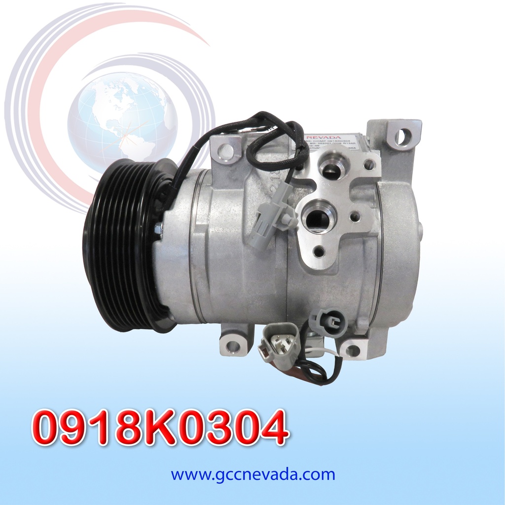 COMPRESOR TOYOTA 4RUNNER AÑO 03/09 / FJ-CRUISER 07/09 / HIACE 98/05 T/P 7PK 120MM 12V NEVADA ASIA