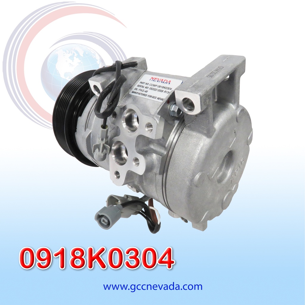 COMPRESOR TOYOTA 4RUNNER AÑO 03/09 / FJ-CRUISER 07/09 / HIACE 98/05 T/P 7PK 120MM 12V NEVADA ASIA