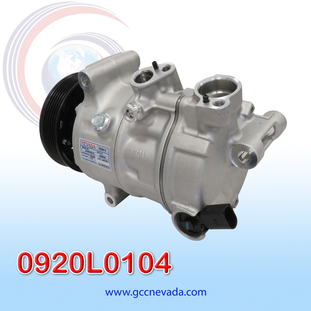 COMPRESOR VOLKSWAGEN AMAROK /JETTA AÑO 2019 / TIGUAN 2020 / CRAFTER AUDI Q3 2020 / SEAT IBIZA 16/18 / ATECA 17/18 1.2L/1.6L/2.0L T/P 6PK 110MM 12V PXE14 NEVADA ASIA