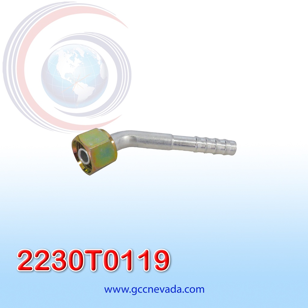 FITTING UNIVERSAL ORING # 06 (5/16") 45º T/ACERO NEVADA ASIA