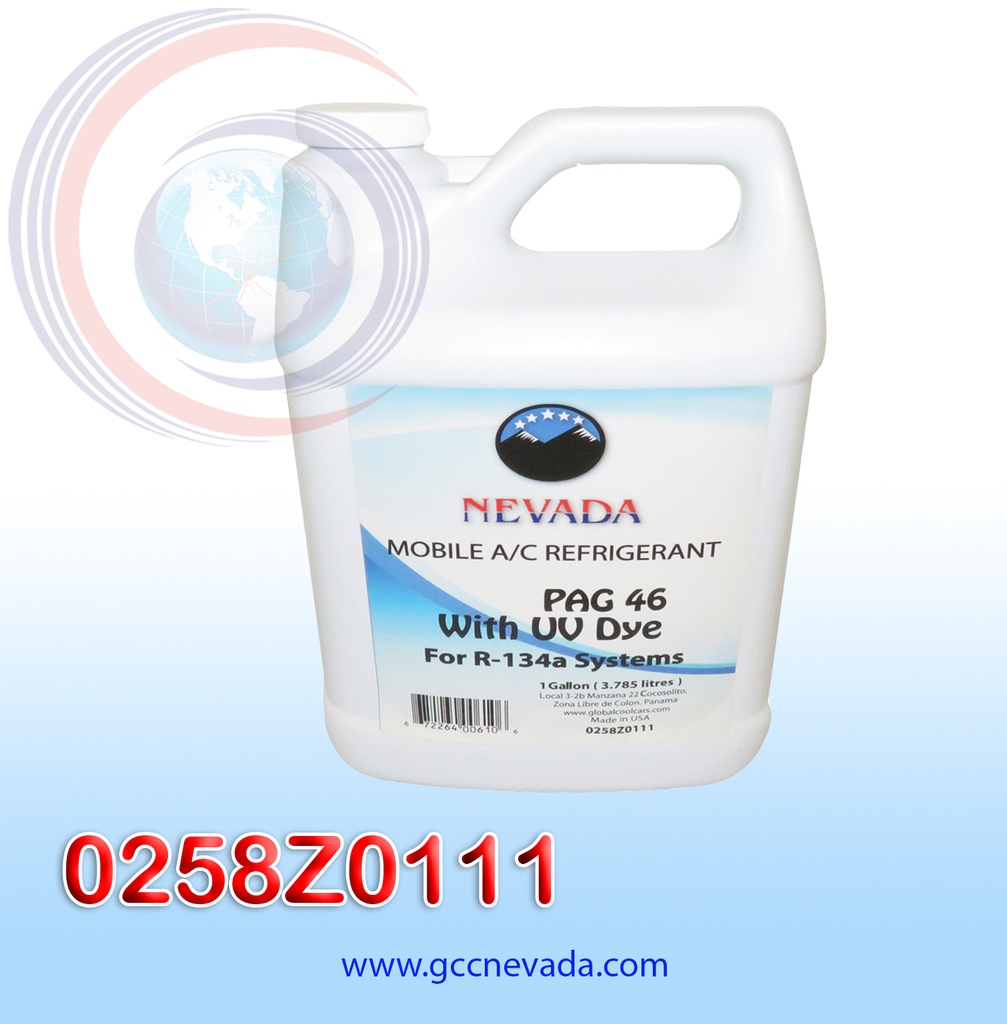 ACEITE  PAG (46) U/V R-134-A (GALON) NEVADA USA                                                                         