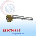 FITTING UNIVERSAL ORING # 10  (1/2") 45º T/ACERO NAC