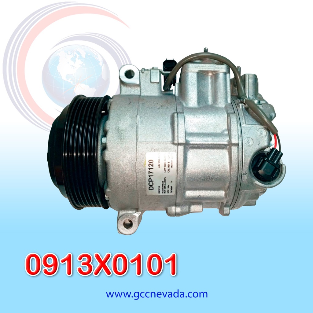 COMPRESOR MERCEDES BENZ E550 AÑO 10/16 / CL550 4.7L 12/17 / CLS63 5.5L 14/18 R-134-A T/P 6PK 12V 6SEU16C DENSO JAPON