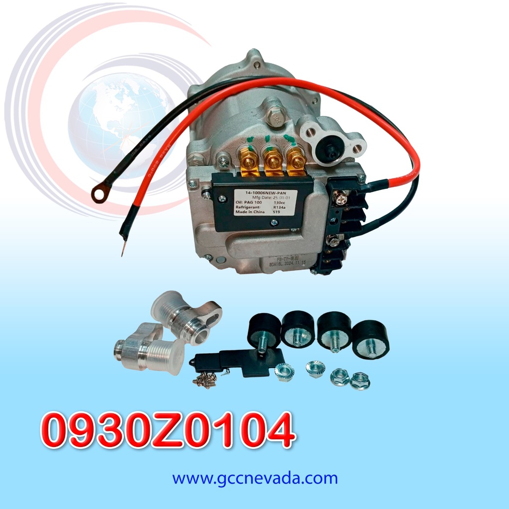 COMPRESOR ELECTRICO UNIVERSAL 20CC/R R-134-A SCROLL 12V (9VDC - 16VDC) ASIA