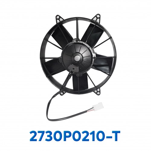 ELECTRO VENTILADOR UNIVERSAL 10" L ASPA RECTA 160 WATT 12V SPAL ITALIA