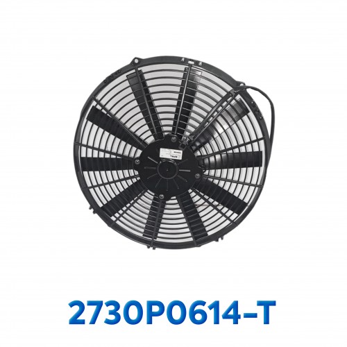 ELECTRO VENTILADOR UNIV 14" L ASPA RECTA 90 WATT 12V SPAL ITALIA