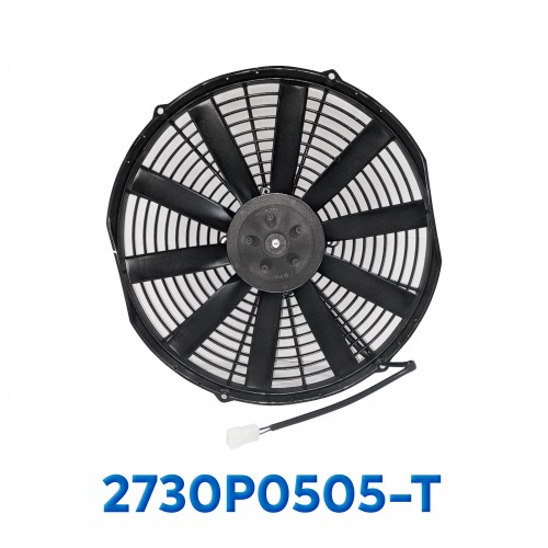 ELECTRO VENTILADOR UNIV 13" L ASPA RECTA 90 WATT 12V SPAL ITALIA