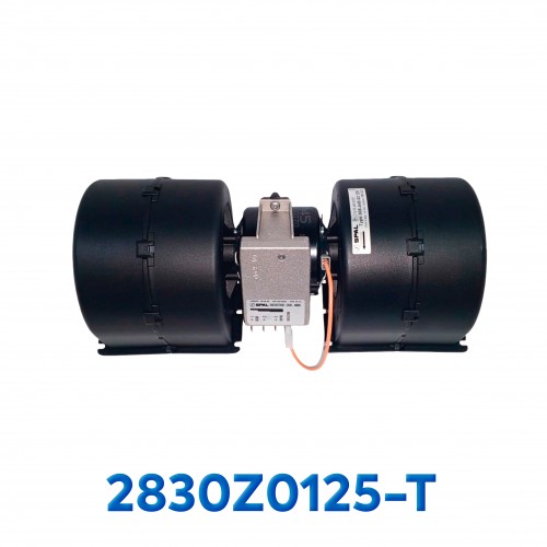 BLOWER MOTOR UNIV (RA3VCV) 2 EJES 12V C/RESISTENCIA C/CARACOL CCW GIRO IZQUIERDO SPAL ITALIA