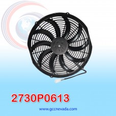 ELECTRO VENTILADOR UNIV 14" S ASPA HELICOIDAL 160 WATT 12V SPAL ITALIA