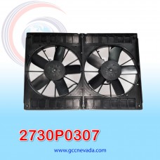 ELECTRO VENTILADOR 11” DOBLE L ASPA RECTA 160 WATT 12V SPAL ITALIA