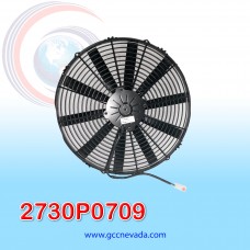 ELECTRO VENTILADOR UNIV 16" L ASPA RECTA 90 WATT 12V SPAL ITALIA