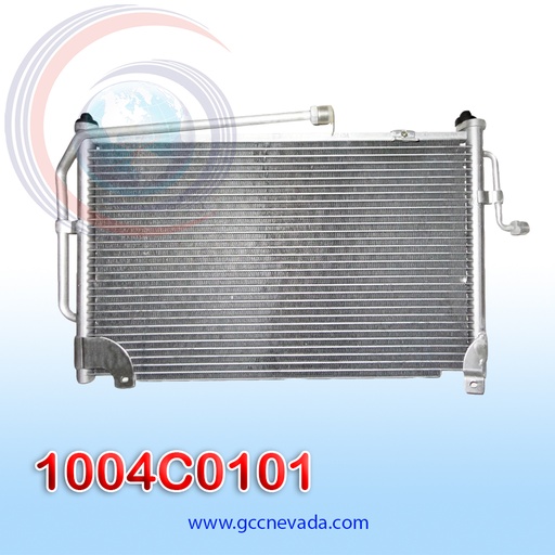 [1004C0101] CONDENSADOR DAEWOO MATIZ AÑO 00/03 R-134-A S/FILTRO 13X26X20 NEVADA ASIA