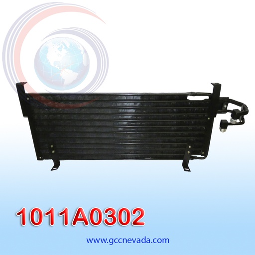 [1011A0302] CONDENSADOR JEEP CHEROKEE AÑO 87/96 4.0L S/FILTRO 9.5X30X25 NEVADA ASIA