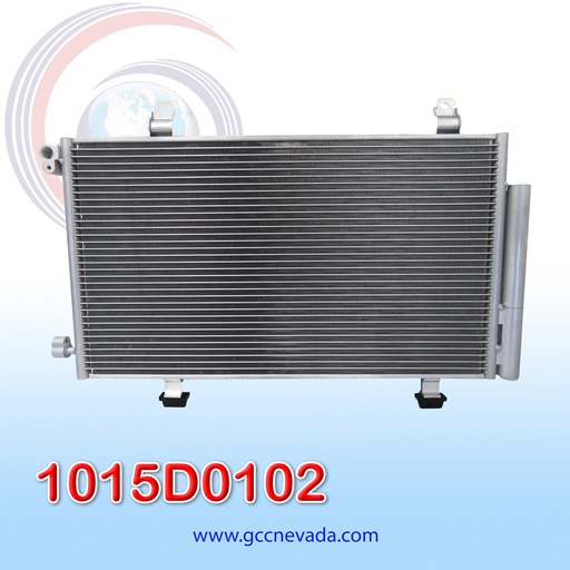 [1015D0102] CONDENSADOR NISSAN ALTIMA AÑO 2008 4CL R-134-A C/FILTRO 63X35X1.7CM NEVADA