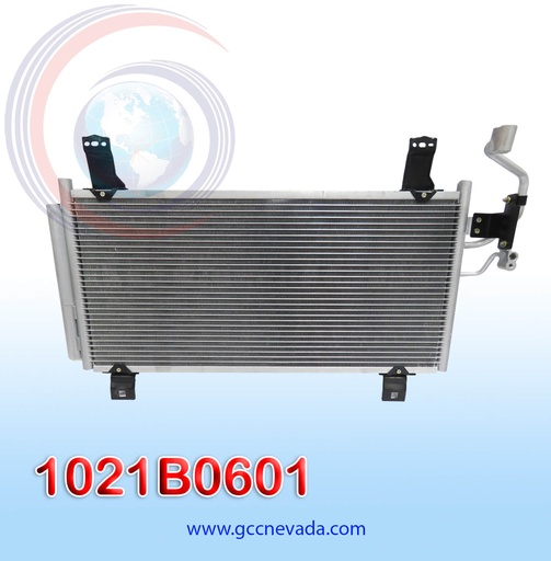 [1021B0601] CONDENSADOR MAZDA 6 AÑO 03/08 R-134-A C/FILTRO 13X25.5X20 NEVADA ASIA