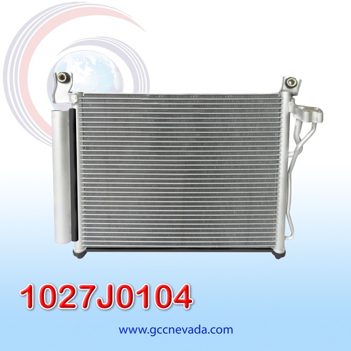[1027J0104] CONDENSADOR KIA PICANTO MORNING AÑO 08/12 R-134-A C/FILTRO NEVADA ASIA