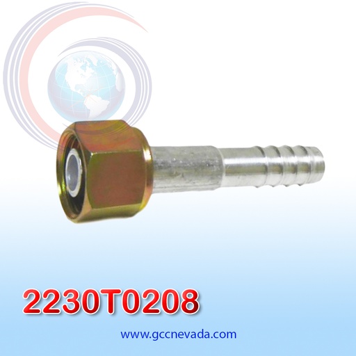 [2230T0208] FITTING UNIVERSAL ORING # 08 (13/32") RECTO T/ACERO NEVADA ASIA