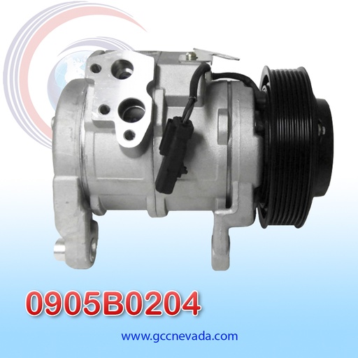[0905B0203] COMPRESOR DODGE RAM 1500 / 2500 / 3500 AÑO 03/08 / 4000 05/08 4 OREJAS 7PK ENSAMBLADO IMP