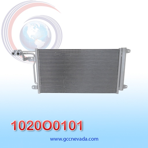 [1020O0101] CONDENSADOR VOLKSWAGEN SEAT / IBIZA AÑO 08/15 R-134-A C/FILTRO NEVADA ASIA                                              