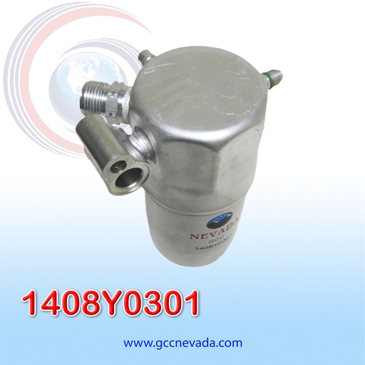 [1408Y0301] DESHIDRATADOR GM CHEVY VANS EXPRESS AÑO 05/08 C/BLOCK R-134-A NEVADA ASIA                                               
