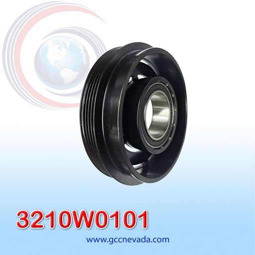 [3210W0101] POLEA P/CLUTCH HYUNDAI ATOS / i10 / KIA PICANTO AÑO 03/06 4PK HS11 CON ROLINERA NEVADA ASIA                             
