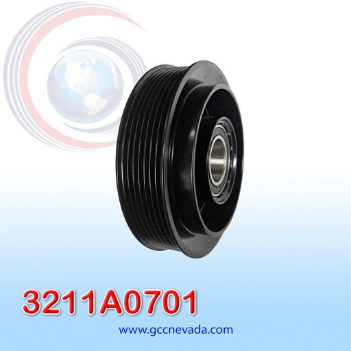 [3211A0701] POLEA P/CLUTCH JEEP GRAND CHEROKEE AÑO 98/03 10PA17C 7PK CON ROLINERA NEVADA ASIA                                       