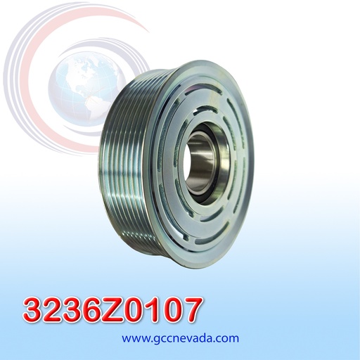 [3236Z0107] POLEA P/COMPRESORES SANDEN 505 8PK CON ROLINERA NEVADA ASIA                                                             