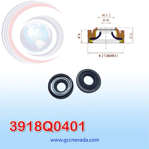 [3918Q0401] SELLO COMPRESOR 7SU16C / 5SEU / 6SEU / 7SEU TOYOTA YARIS / RAV-4 AÑO 08/15 / DODGE CALIBER 07/10 / AUDI A3 NEVADA ASIA