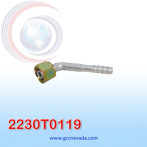 [2230T0119] FITTING UNIVERSAL ORING # 06 (5/16") 45º T/ACERO NEVADA ASIA