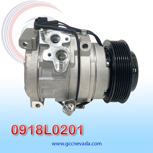 [0918L0201] COMPRESOR TOYOTA HIACE / FORTUNER AÑO 09/14 / HILUX 2.5 2001 / LAND CRUISER DIESEL T/P 7PK NEVADA ASIA