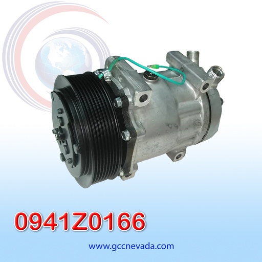 [0941Z0166] COMPRESOR 709 SD7H15 TOMA VERTICAL O-RING R-134-A T/P 8PK 24V NEVADA ASIA
