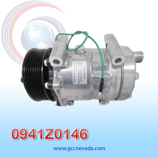 [0941Z0146] COMPRESOR 709 SD7H15 8235 TOMA VERTICAL O-RING KG R-134-A T/P 8PK 122MM 24V NEVADA ASIA