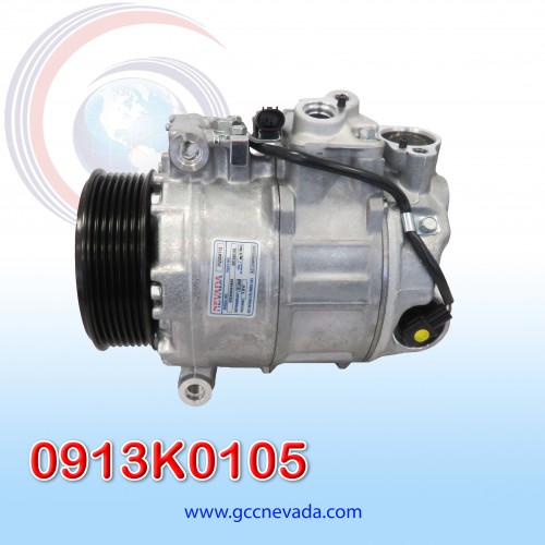 [0913K0105] COMPRESOR MERCEDES BENZ SPRINTER 2500 / 3500 AÑO 10/18 / FREIGHTLINER SPRINTER 2500 / 3500 07/18 / DODGE SPRINTER 3.0L 07/09 T/P 7PK 105MM 12V 7SEU17C NEVADA ASIA