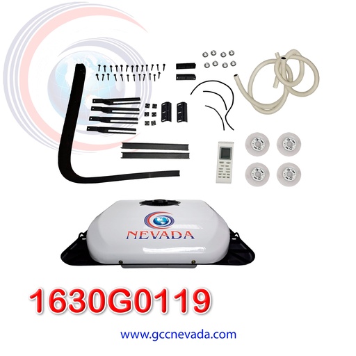 [1630G0119] EQUIPO A/C UNIVERSAL ELECTRICO P/MAQUINARIA PESADA Y T/PUBLICO 8000 BTU 12V R-134-A ACTEC MAX NEVADA ASIA