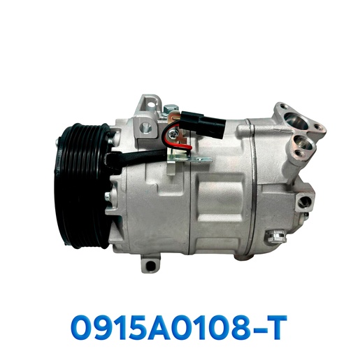 [0915A0108-T] COMPRESOR NISSAN SENTRA 2.0L / QASHQAI AÑO 07/12 / RENAULT MASTER 14/20 C/VALV R-134-A T/P 6PK 117MM 12V DCS171C ASIA