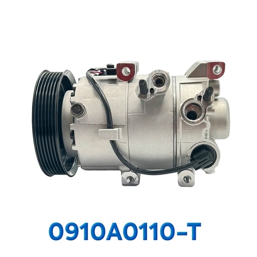 [0910A0110-T] COMPRESOR HYUNDAI ELANTRA / CRETA / KIA FORTE AÑO 14/17 / SOUL 1.6L 14/19 R-134-A T/P 6PK 129MM 12V VS14E ASIA