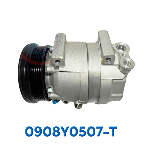 [0908Y0507-T] COMPRESOR CHEVROLET AVEO V-5 AÑO 14/19 R-134-A T/P 6PK 12V ASIA
