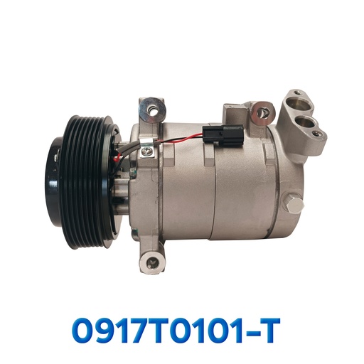 [0917T0101-T] COMPRESOR RENAULT LOGAN / DUSTER / SANDERO AÑO 15/19 DE PISTON R-134-A T/P 7PK 121MM 12V CR12S ASIA