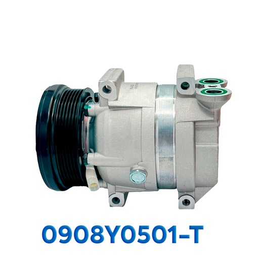 [0908Y0501-T] COMPRESOR CHEVROLET AVEO V-5 AÑO 04/13 / PONTIAC G3 2009 R-134-A T/P 12V 6PK ASIA