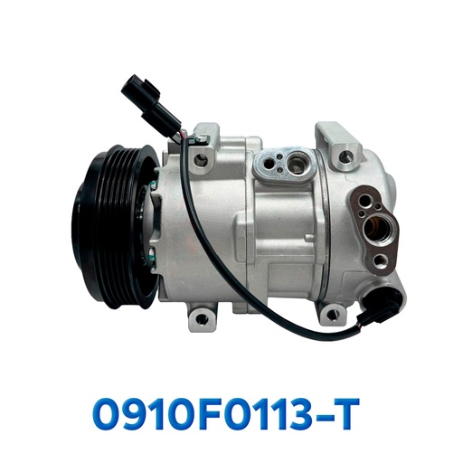 [0910F0113-T] COMPRESOR HYUNDAI ACCENT / KIA RIO AÑO 11/16 R-134-A T/P 5PK 123MM 12V DVE9 ASIA