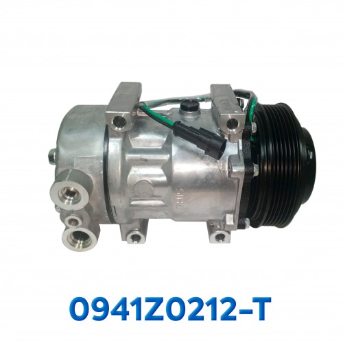 [0941Z0212-T] COMPRESOR 709 SD7H15 CONEX / MUFFLER R-134-A 12V T/P 6PK 24V ASIA